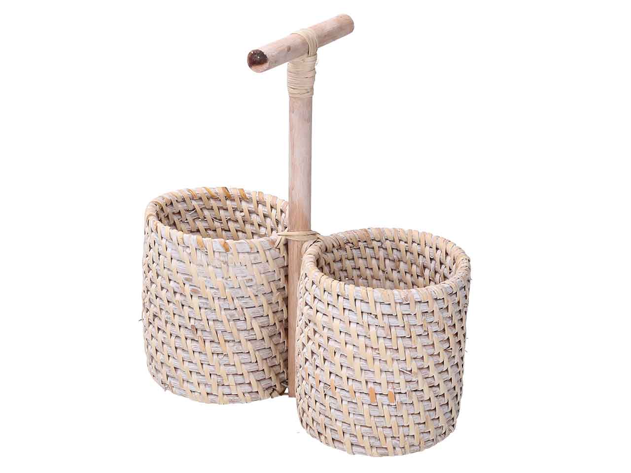 P.BOTTIGLIE RATTAN 2P.BIANCO 10xH12x25 1726170000