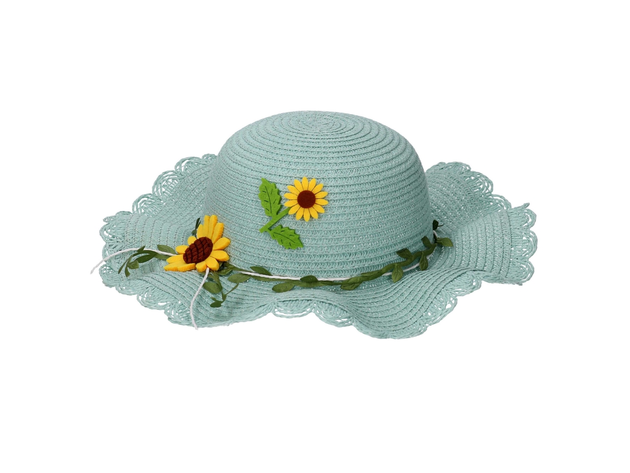 CAPPELLO BIMBA AZZURRO C/FIORI 1103060000 CAPPELLO BIMBA AZZURRO C/FIORI 1103060000