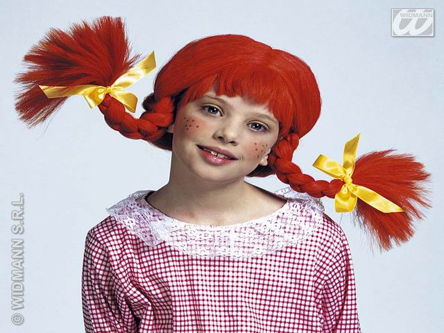 PARRUCCA BAMBINA GIOCOSA C/TRECCE ROSSA 6288M PARRUCCA BAMBINA GIOCOSA C/TRECCE ROSSA 6288M