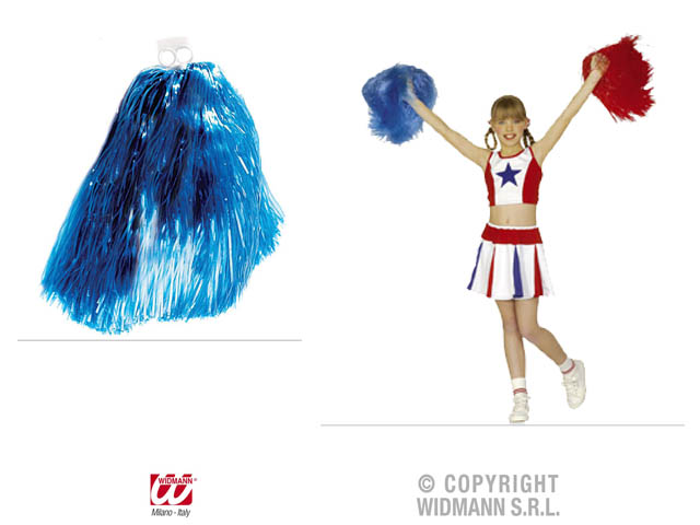 POM POM UNICOLORE BLU 1053L