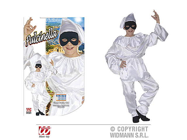 COSTUME PULCINELLA 140CM 8-10 ANNI 41977