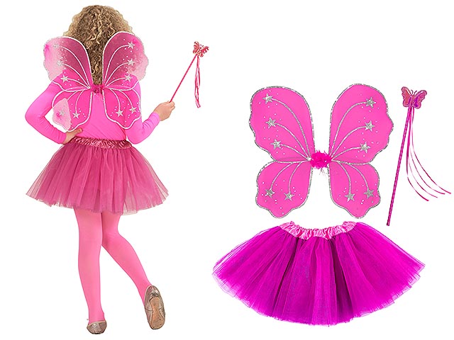 COSTUME MAGIC FAIRY COLORE FUCSIA 96543