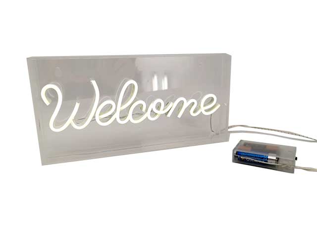 SCRITTA WELCOME LED 30×4,7xH.15 LD008