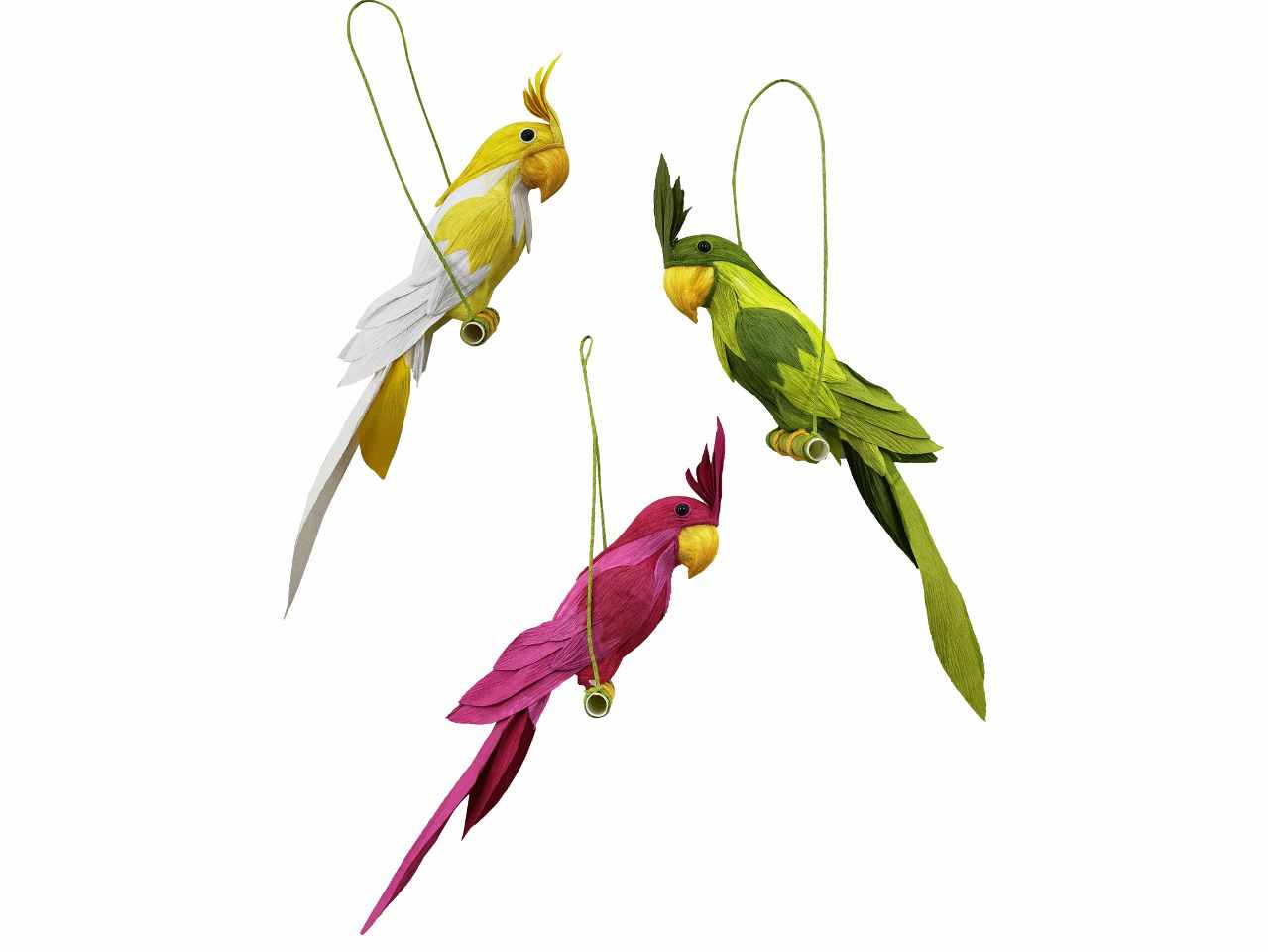 PAPPAGALLI COLORATI IN CARTA E0187.13L