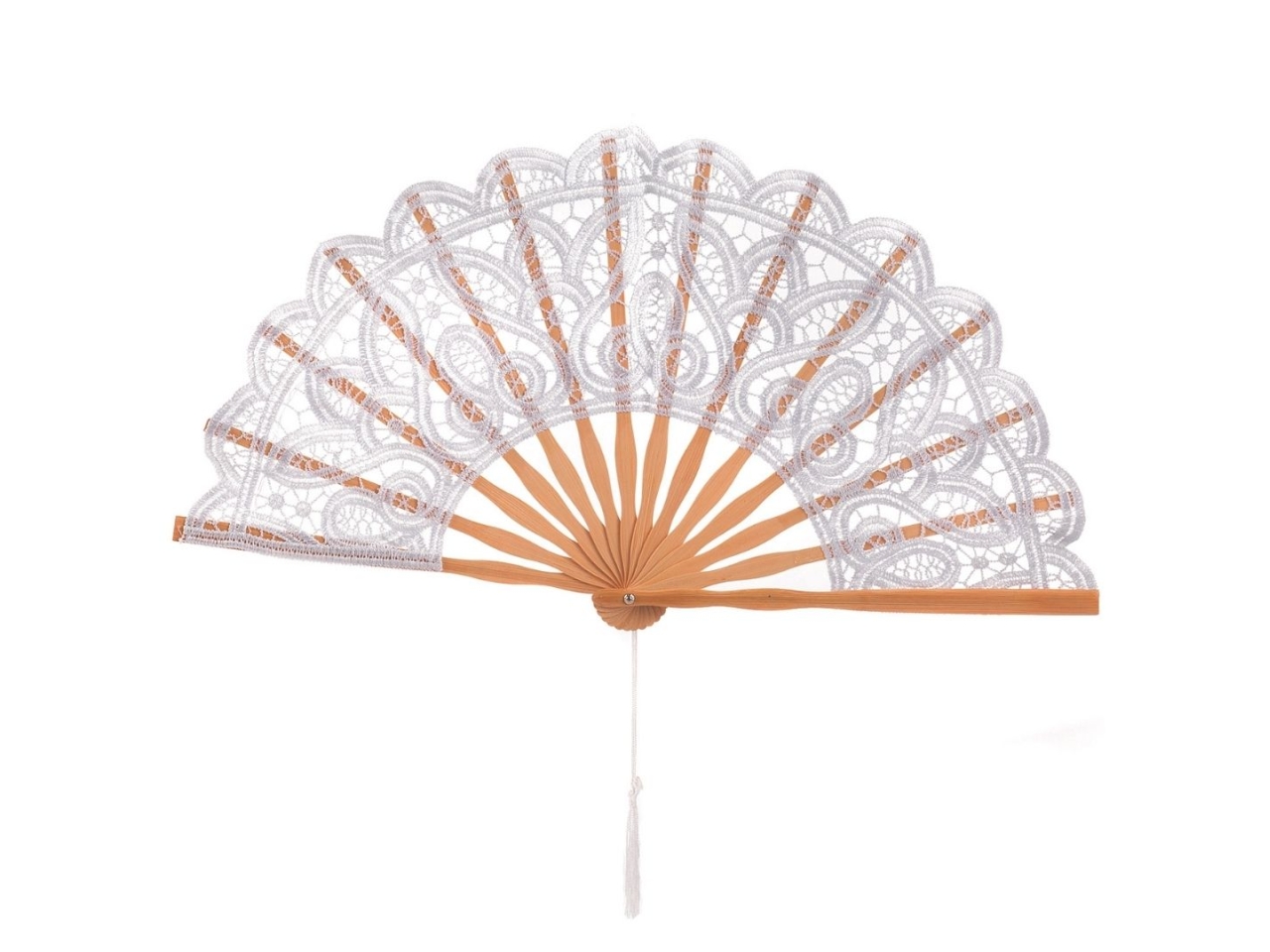 VENTAGLIO LEGNO/PIZZO 23CM E0700.51W VENTAGLIO LEGNO/PIZZO 23CM E0700.51W