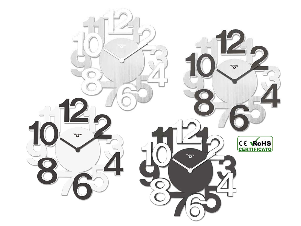 OROLO PAR ABS 32,8X34,5CM 4 ASS 1975/21