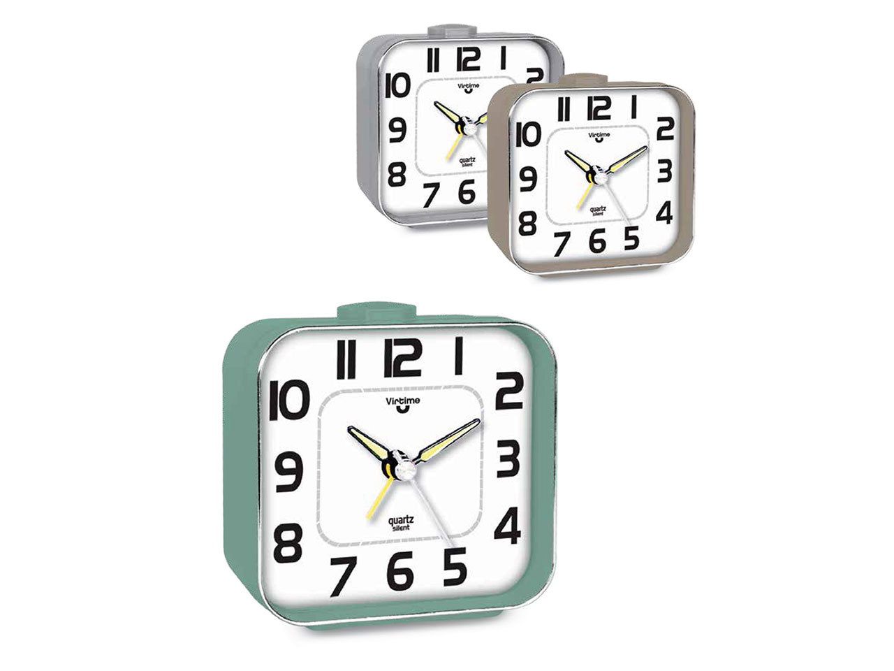 SVEGLIA QUADRATA SWEEP E LUCE 7517/10