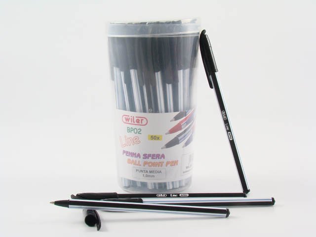 PENNA SFERA LINE 1,0mm.50pz NERO BP02N