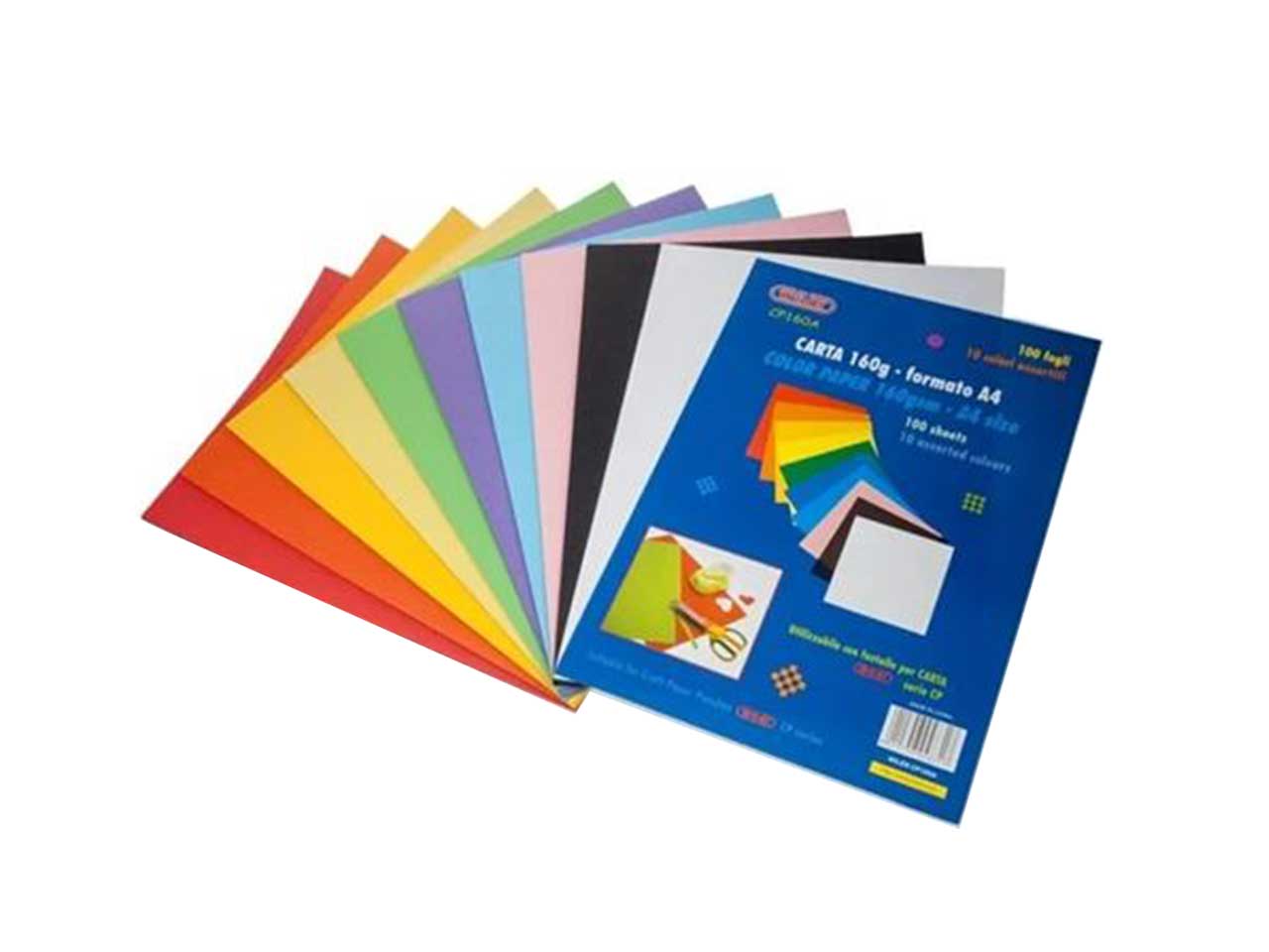 CARTA COLORATA 160gR A4 100FF CP160A