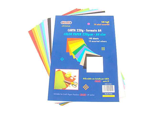 CARTA A4 100ff 220gr ASS.CP220A CARTA A4 100ff 220gr ASS.CP220A