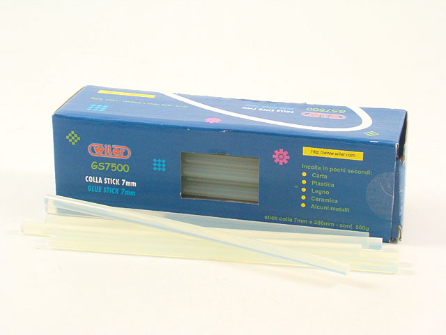 STICK COLLA A CALDO 7x200mm 500grGS7500 STICK COLLA A CALDO 7x200mm 500grGS7500