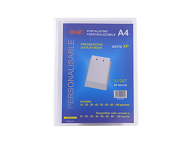 P.LISTINO A4 20 TASCHE TRASPARENTE XP20