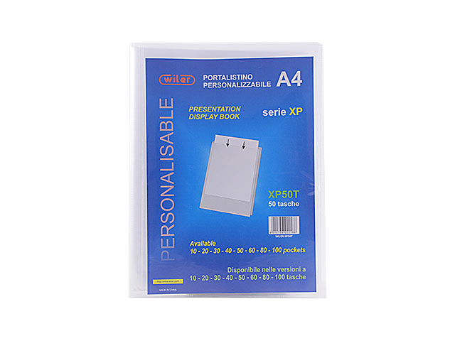 P.LISTINO A4 50 TASCHE TRASPARENTE XP50 P.LISTINO A4 50 TASCHE TRASPARENTE XP50