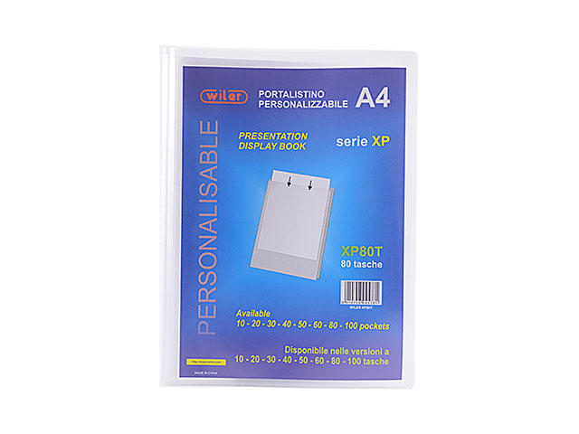 P.LISTINO A4 80 TASCHE TRASPARENTE XP80 P.LISTINO A4 80 TASCHE TRASPARENTE XP80