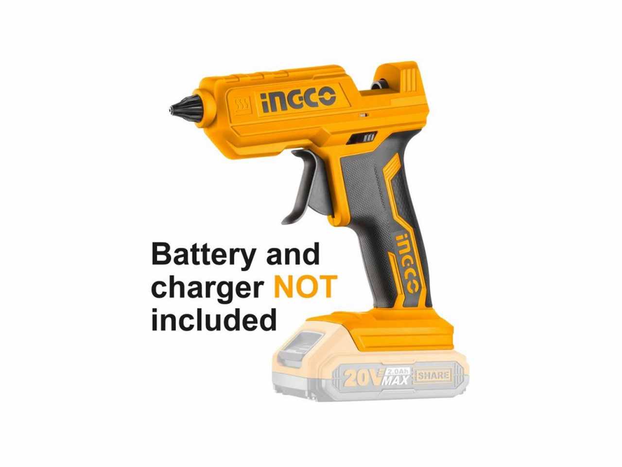 PISTOLA TERMOCOLLANTE A BATT.20V CGGLI2001