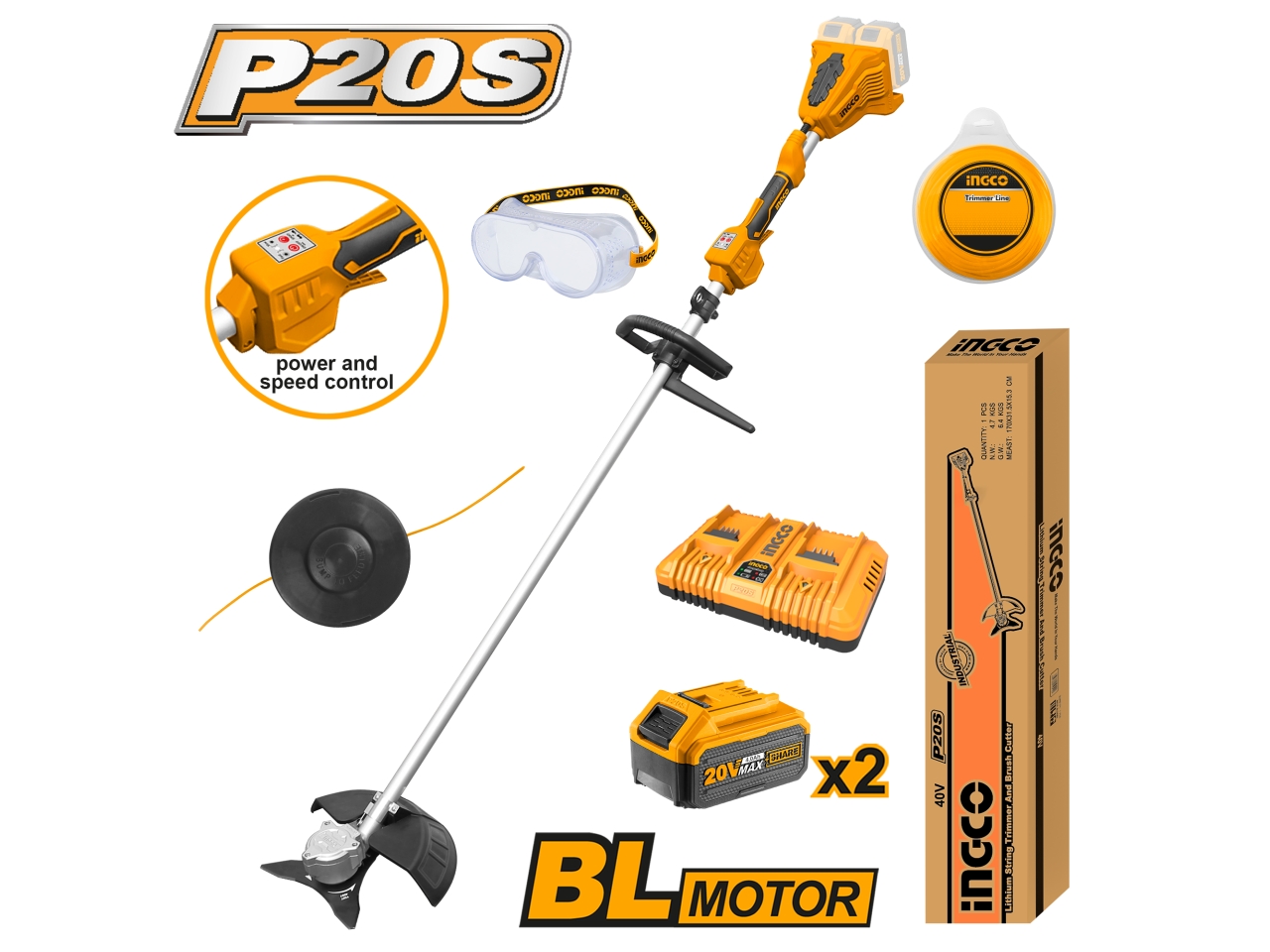 DECESPUGLIATORE 2 BATTERIE CSTLI200285