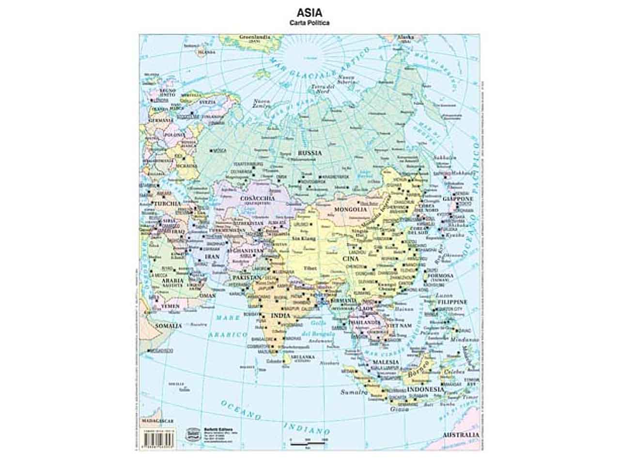 CARTA GEOGRAFICA ASIA BANCO BS07P/02