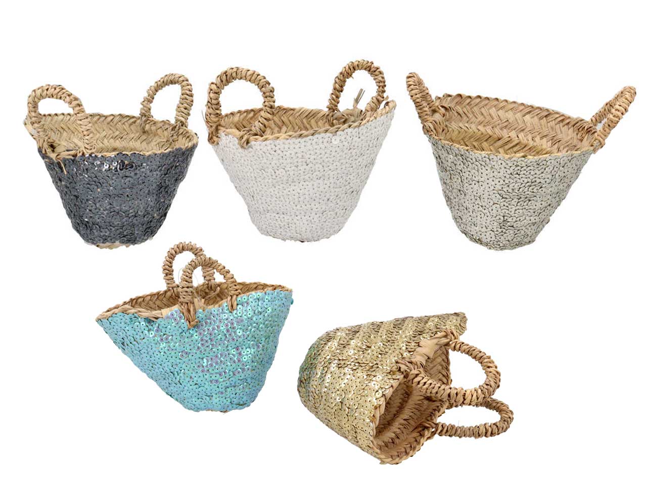 CESTA MINI CON PAILLETTES 280203