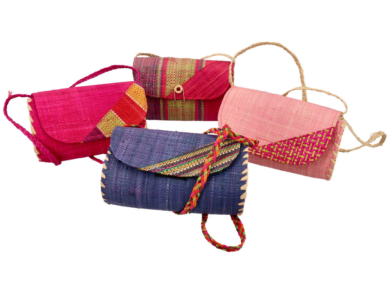 BORSA IN RAFIA A SPALLA OVALE PO 321022