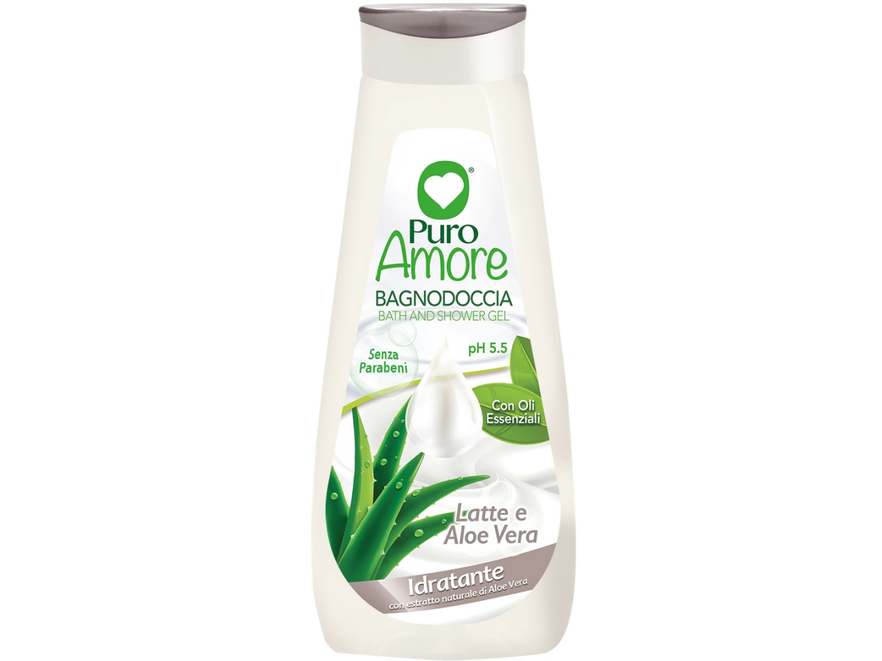 PURO AMORE BAGNODOCCIA 750ML LAT/ALOE $