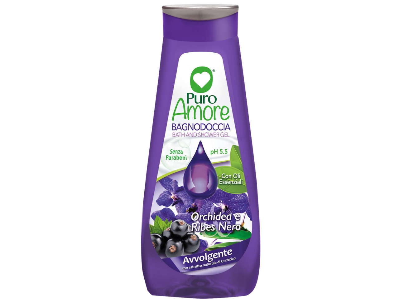 PURO AMORE BAGNODOCCIA 750ML ORC/RIBES$