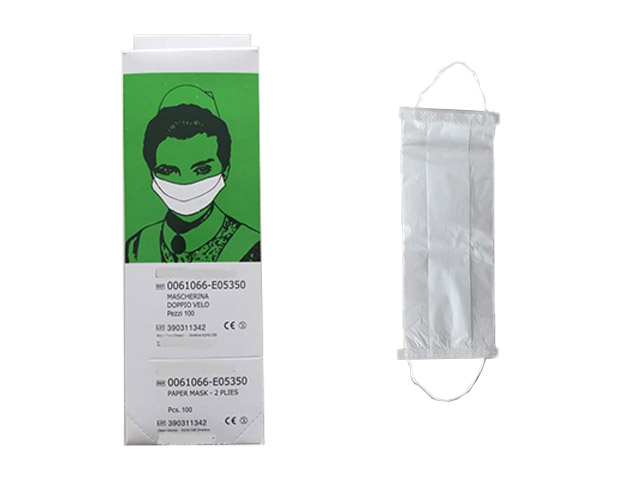 MASCHERINA DOPPIO VELO CEL.NON IMBUSTATA SINGOL.$