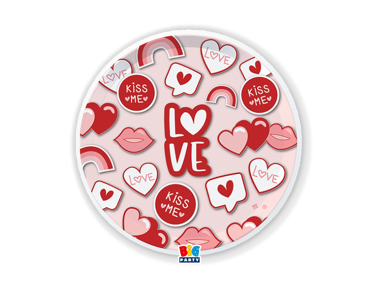LOVE STICKERS PIATTI CM.22 6PZ 76082 LOVE STICKERS PIATTI CM.22 6PZ 76082