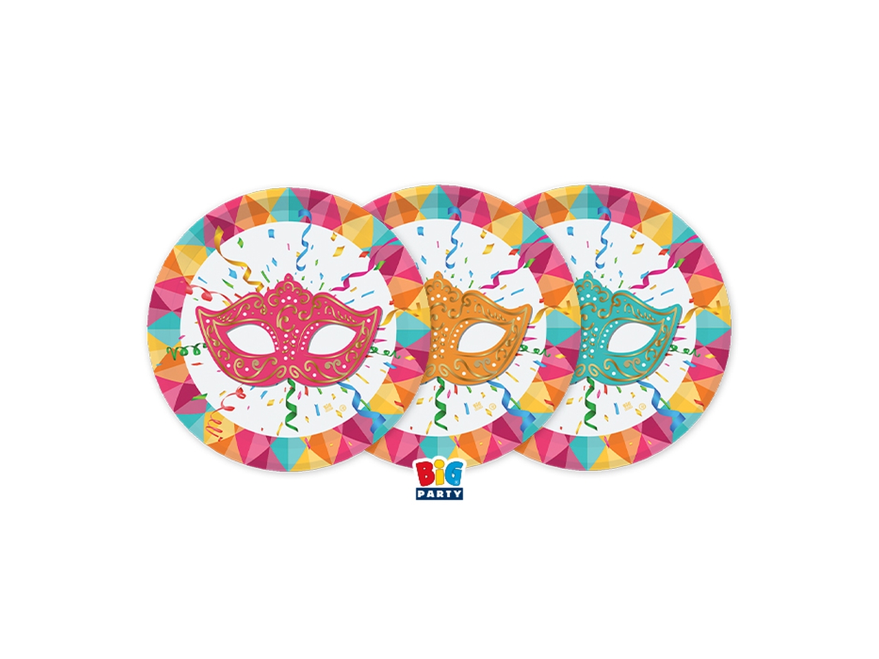 CARNIVAL PIATTI MIX CM.18 6PZ 76115