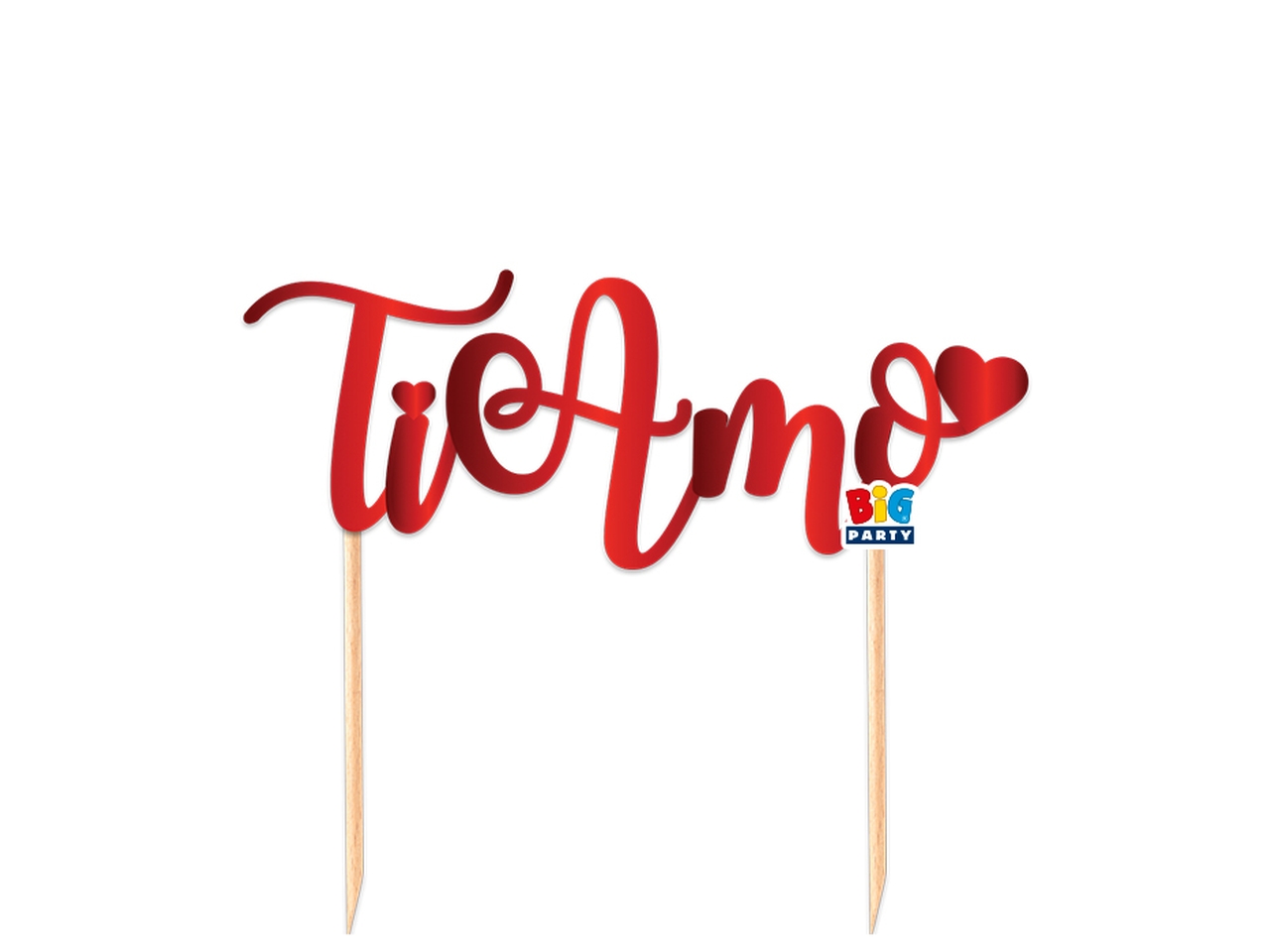 TI AMO CAKE TOPPER ITALIC 75614