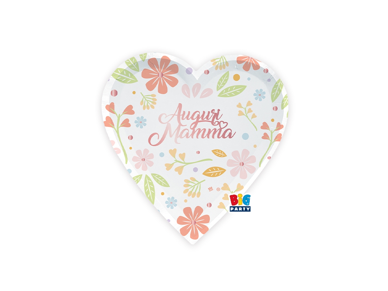 AUGURI MAMMA PIATTI CUORE 22X22 6PZ 76094 AUGURI MAMMA PIATTI CUORE 22X22 6PZ 76094