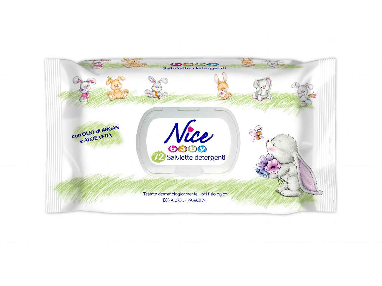 NICE SALVIETTINE BABY 72pz 090219F$ NICE SALVIETTINE BABY 72pz 090219F$