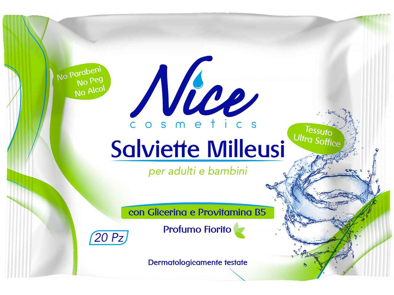 NICE SALVIETTINE MILLEUSI 20pz 090093C$ NICE SALVIETTINE MILLEUSI 20pz 090093C$