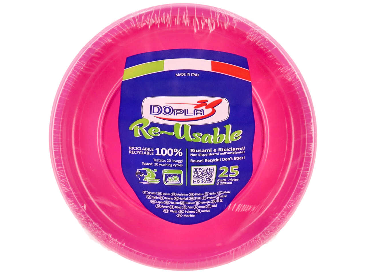 FUSCIA PIATTO PIANO D22cm 25pz 11749$ FUSCIA PIATTO PIANO D22cm 25pz 11749$