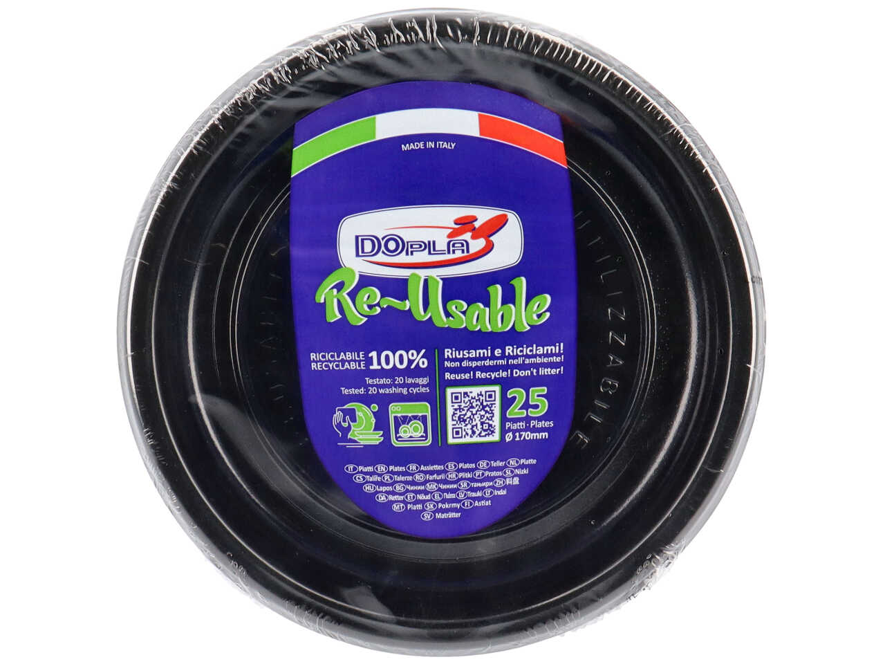 NERO PIATTO FRUTTA D17cm 25pz 11757$ NERO PIATTO FRUTTA D17cm 25pz 11757$