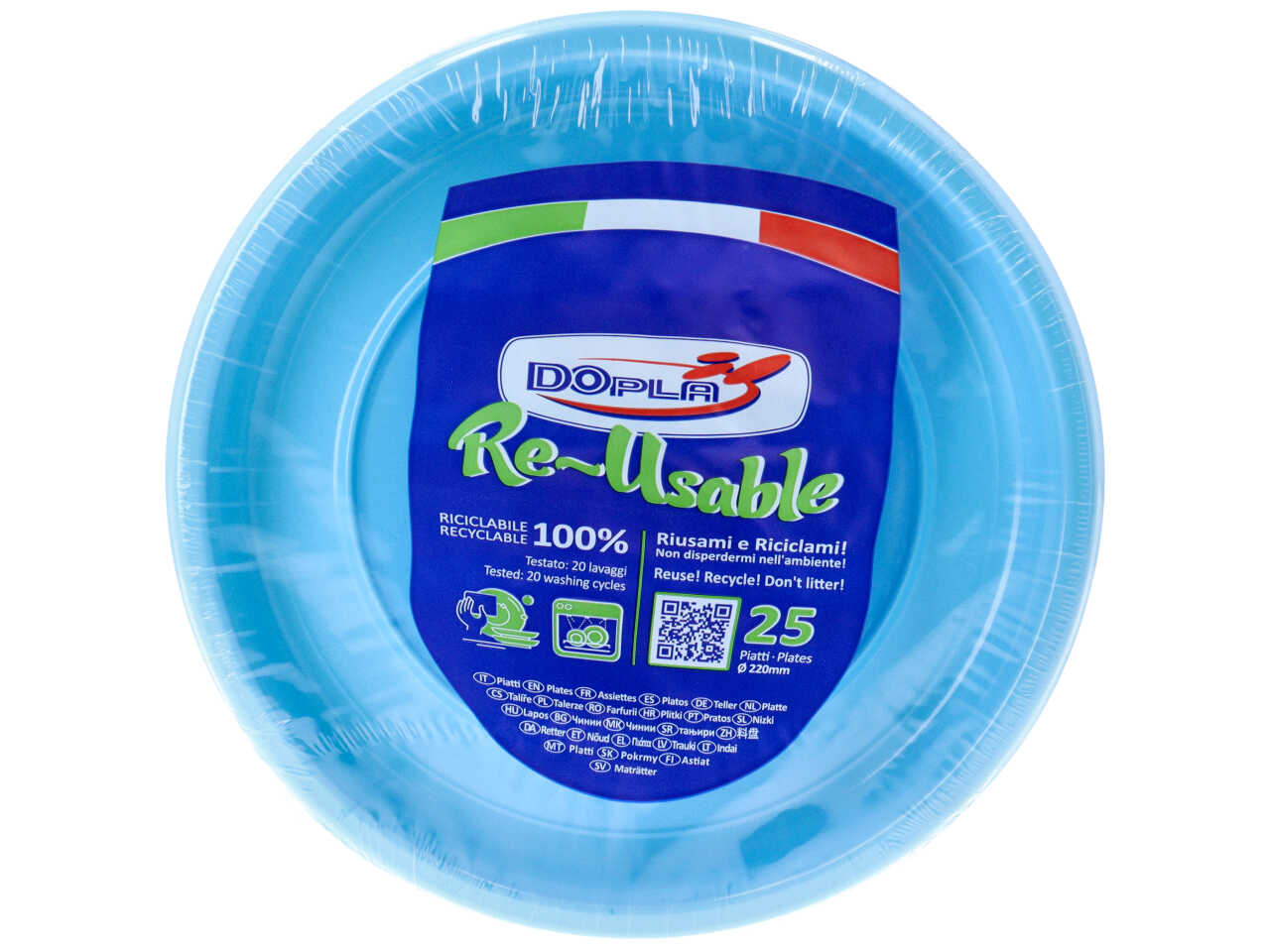 AZZURRO PIATTO PIANO D22cm 25pz 11743$ AZZURRO PIATTO PIANO D22cm 25pz 11743$