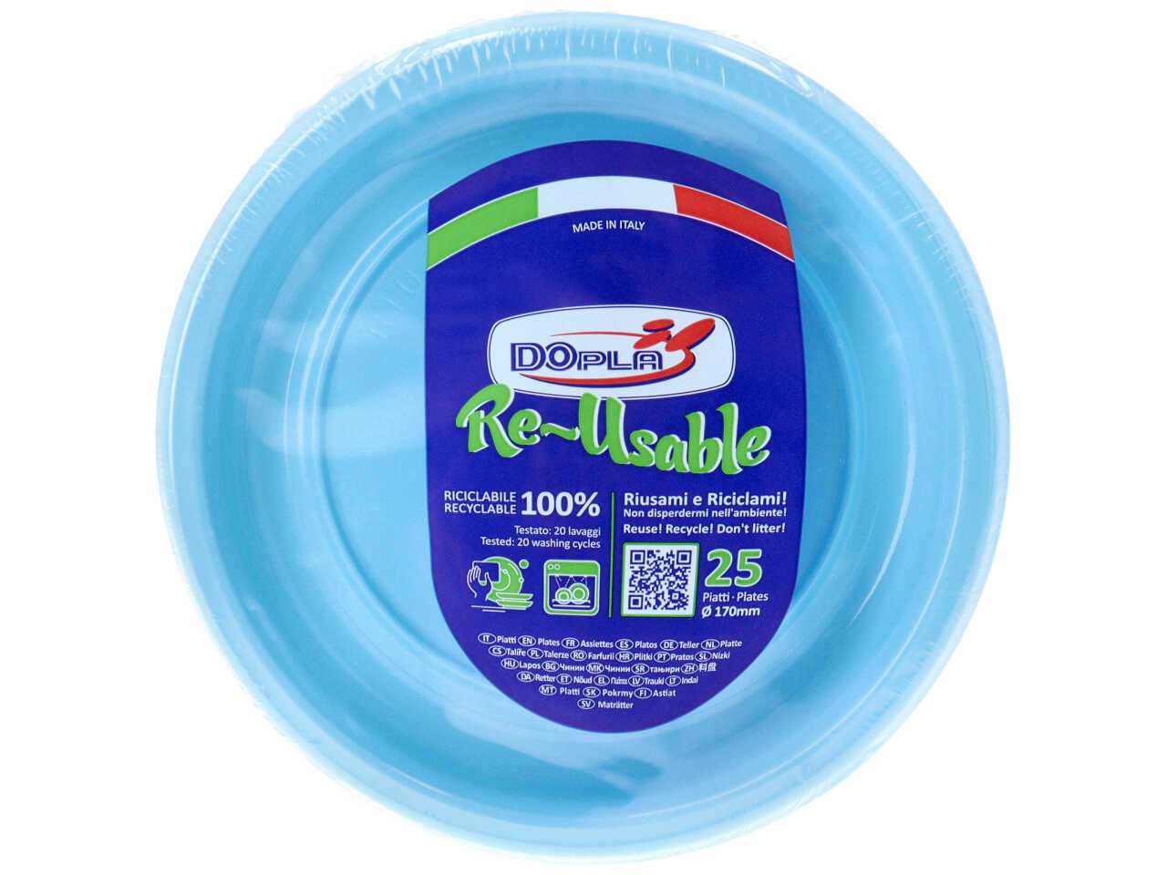 AZZURRO PIATTO FRUTTA D17cm 25pz 11745$