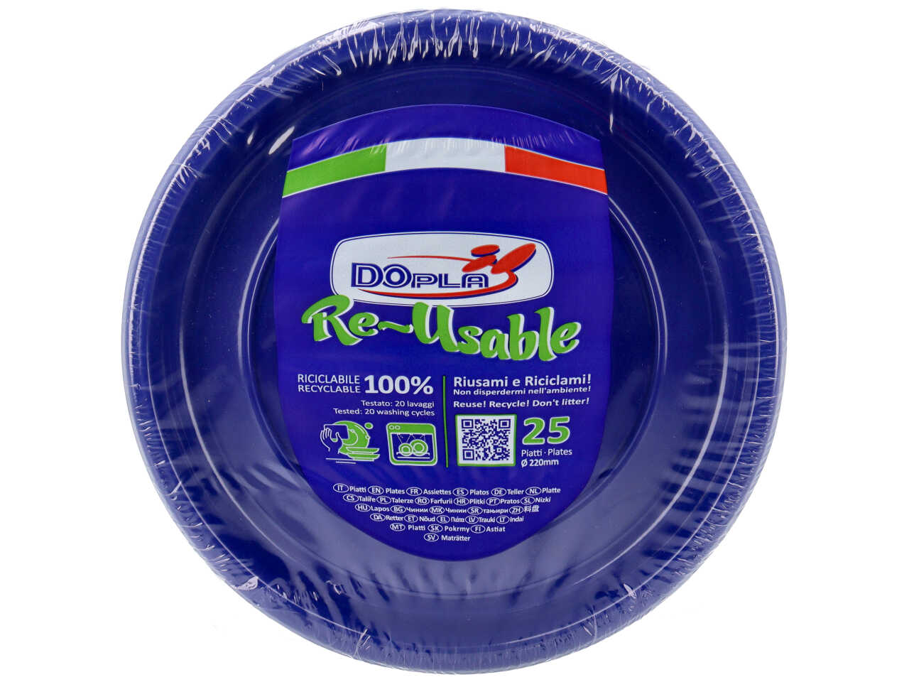 BLU PIATTO PIANO D22cm 25pz 11746$