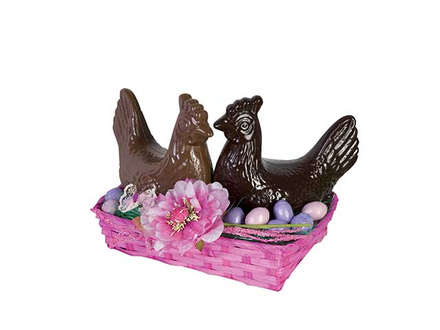 GINA E PINA CESTO GALLINE E OVETTI 700GR DGP700C