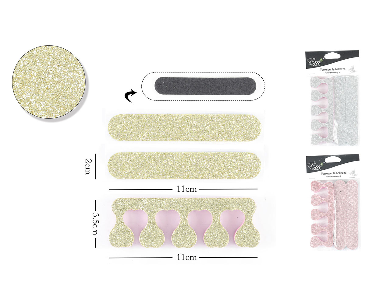 SET LIMA CON SEPARATORE DITA SET LIMA CON SEPARATORE DITA