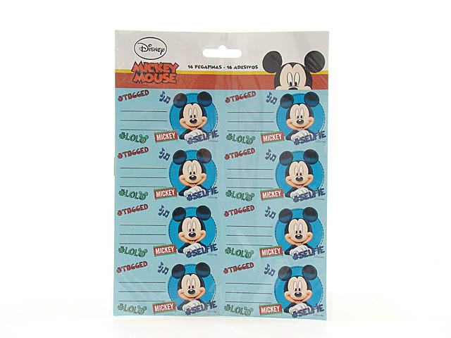 MICKEY ETICHETTA 16pz