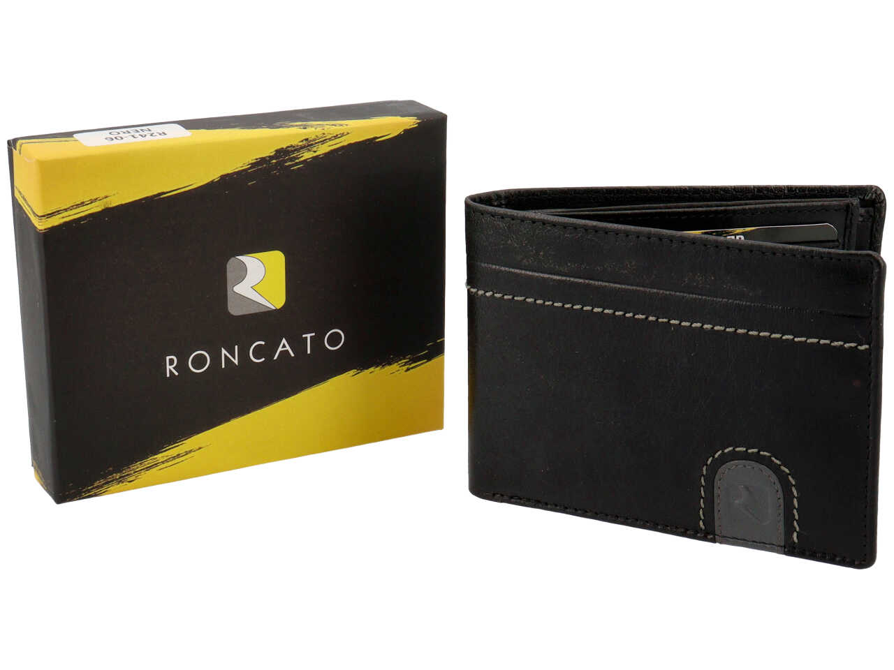 L.RONCATO P.FOGLI PELLE NERO R24106.241