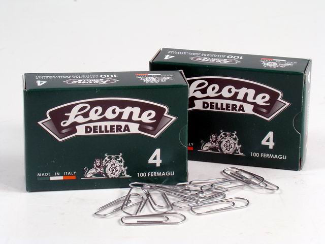 FERMAGLI LEONE ZINCATI N.4 100PZ.