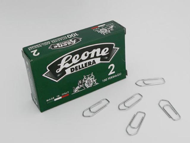 FERMAGLI LEONE ZINCATI N.2 100PZ. FZ 2