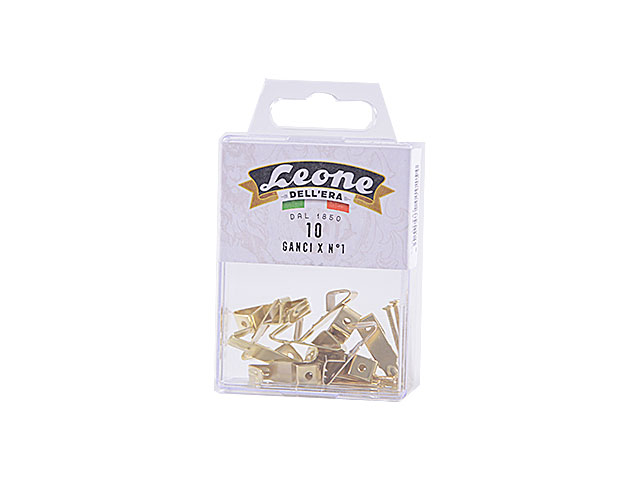 GANCI A X ZINCATI GIALLI DEL 1 10PZ. GX