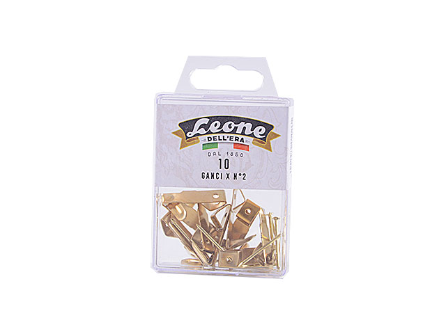 GANCI A X ZINCATI GIALLI DEL 2 10PZ. GX