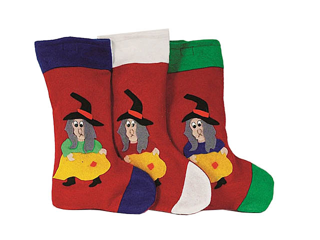 CALZA BEFANA PANNO 30CM 3ASS AC-12731