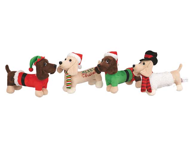 PELUCHE BASSOTTO 8X20X21CM 4ASS. AC-13435