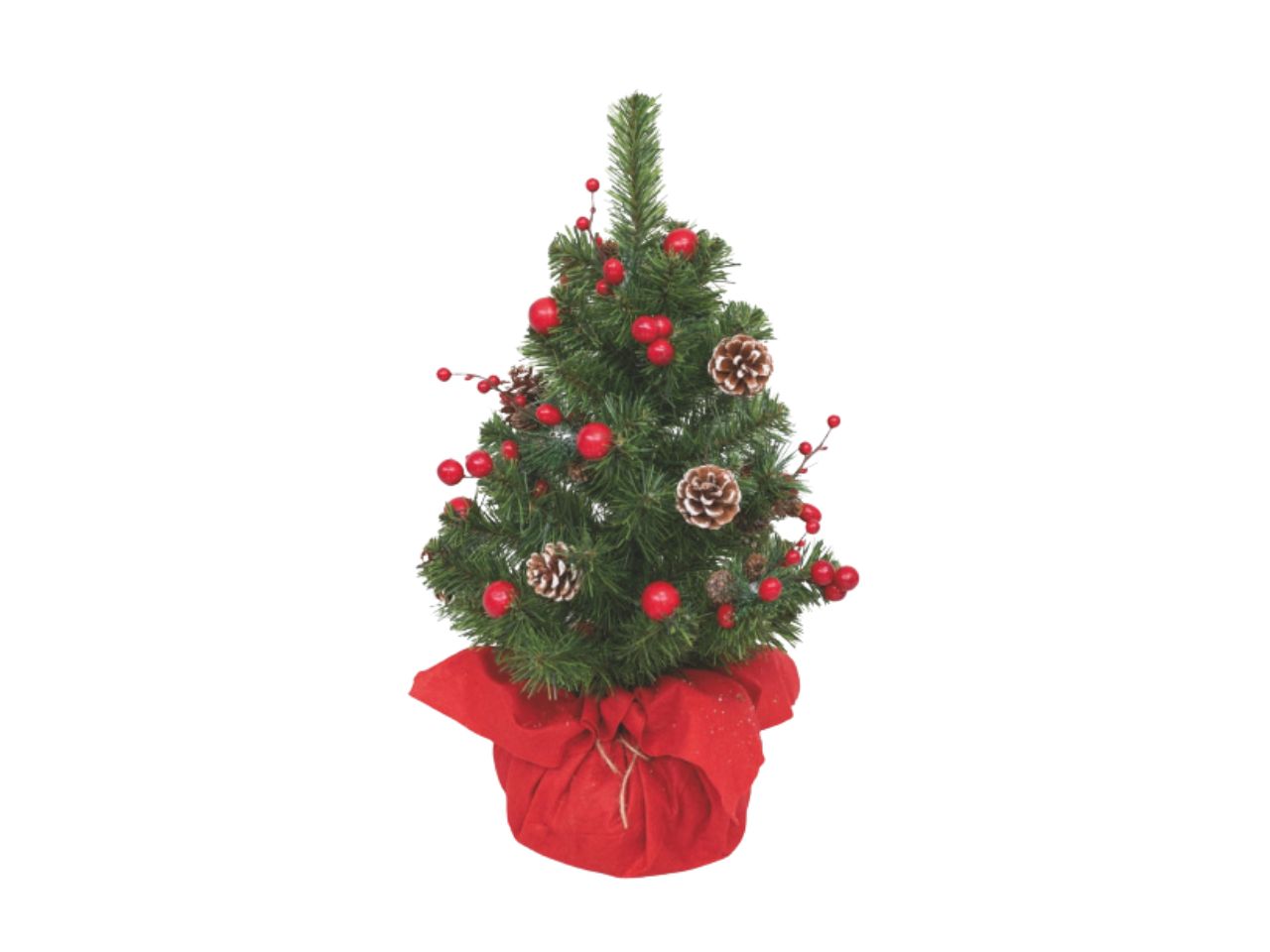 ALBERO 60CM C/BACCHE ROSSE E PIGNE90RAMI CEN-87554 ALBERO 60CM C/BACCHE ROSSE E PIGNE90RAMI CEN-87554