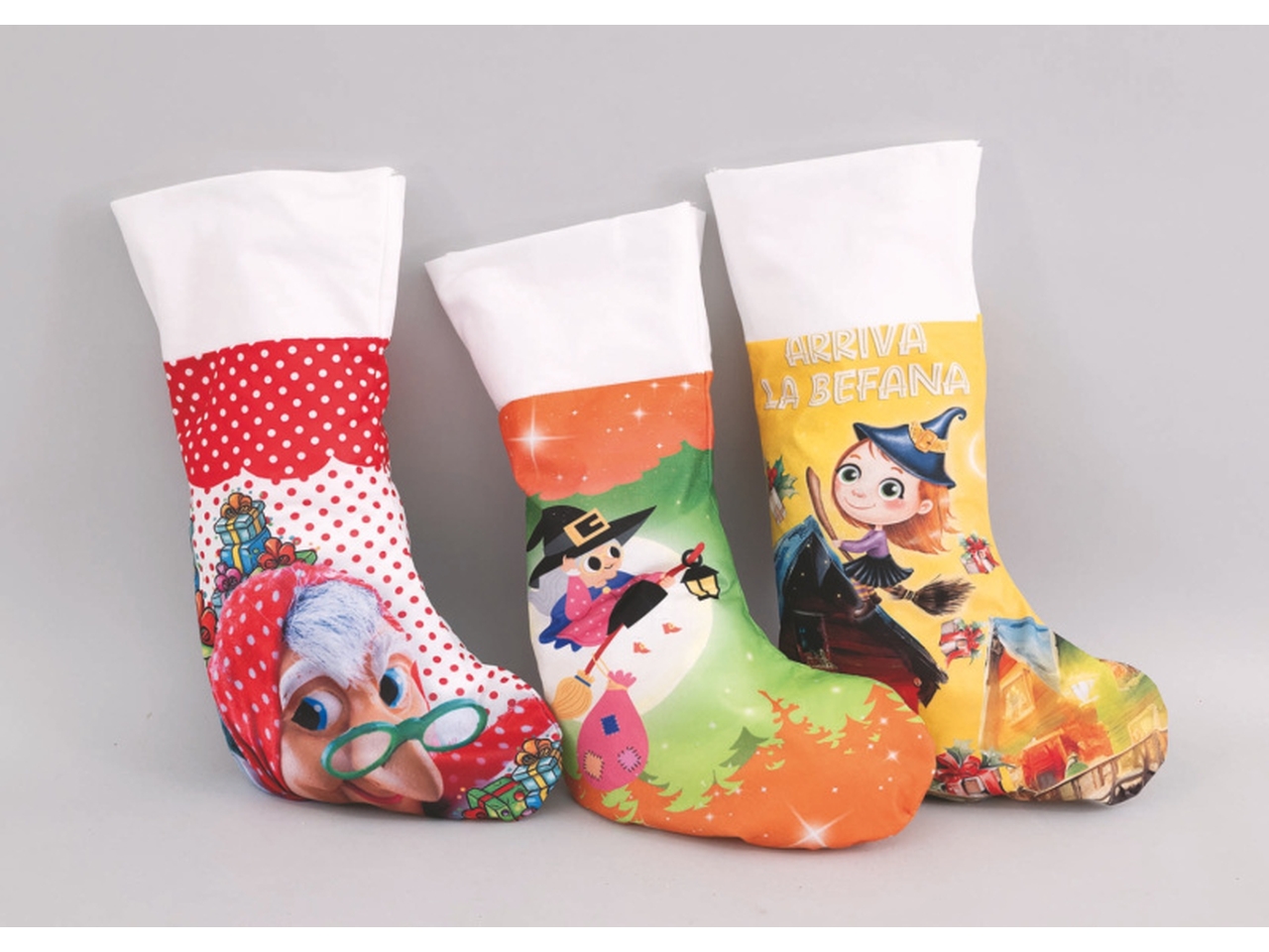 CALZA BEFANA 35CM 3ASS. AC-14526
