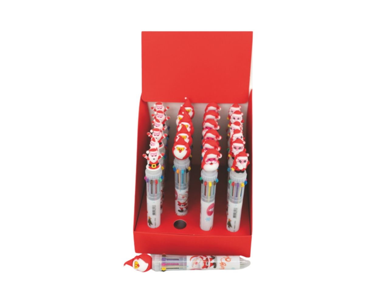 PENNA NATALIZIA 10COLORI C/BABBO NAT. ASS. V-54816 PENNA NATALIZIA 10COLORI C/BABBO NAT. ASS. V-54816